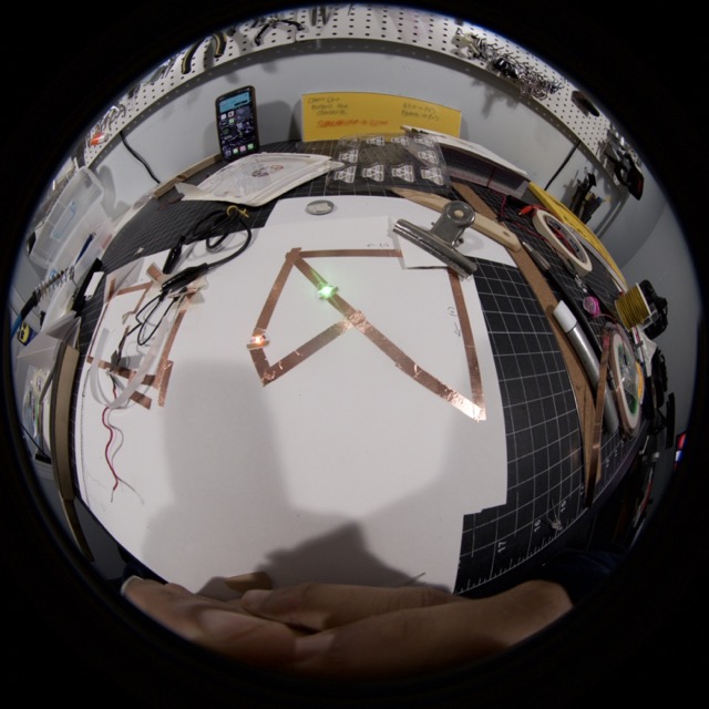 Simple 2 light circuit, planning the origami bird circuit