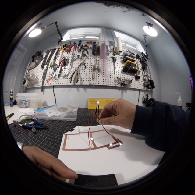 Combining wire and copper tape